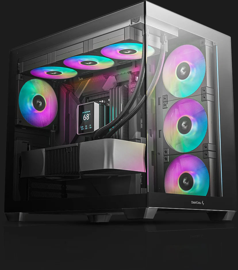 DEEPCOOL CASE MID TOWER CG530 TG R-CG530-BKNDA0-G-1 (senza ventole)
