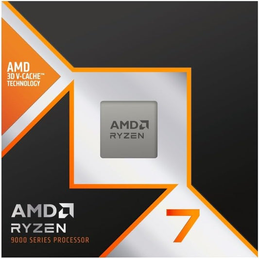 CPU AMD RYZEN 7 9800X3D BOX AM5 senza ventola TDP 120W, Fino a 5.2 GHz di Frequenza Boost
