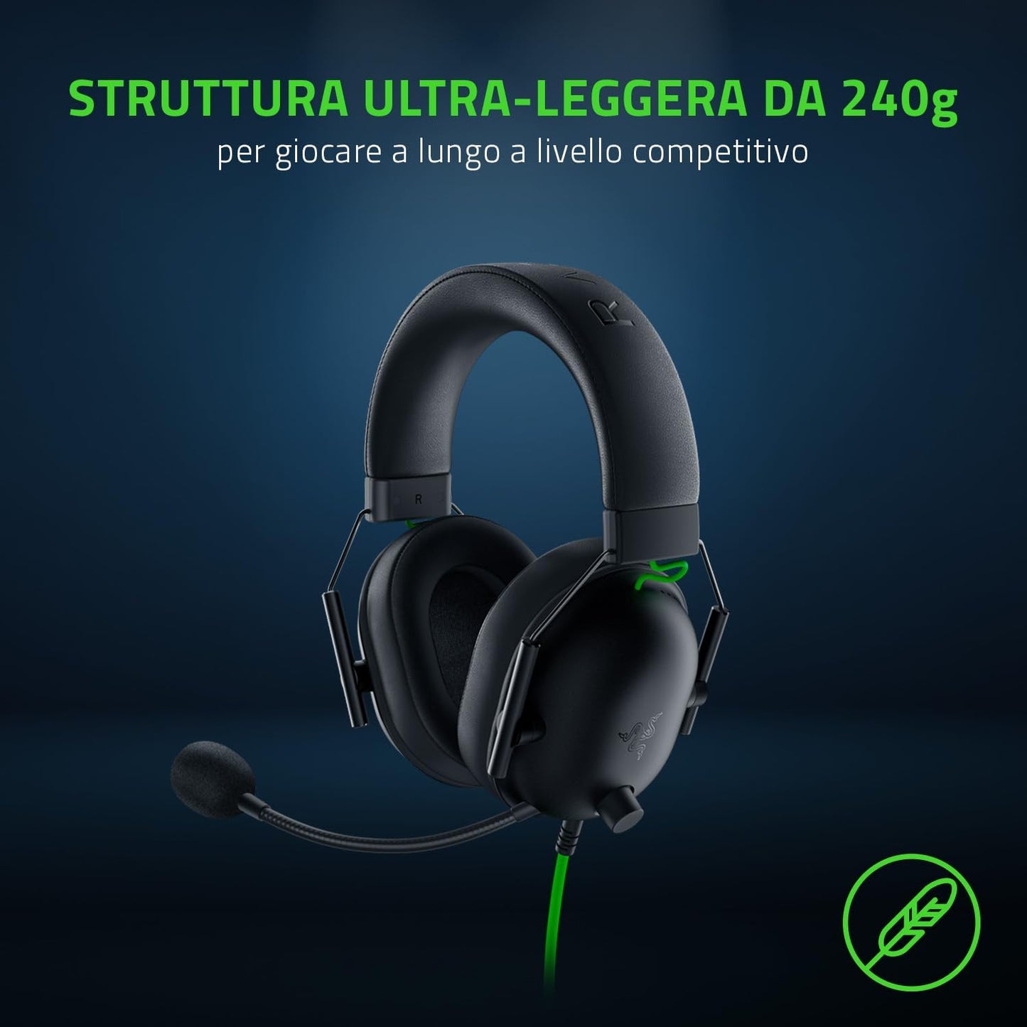 Razer BlackShark V2 X - Cuffie da Gioco Esports Cablate Multipiattaforma
