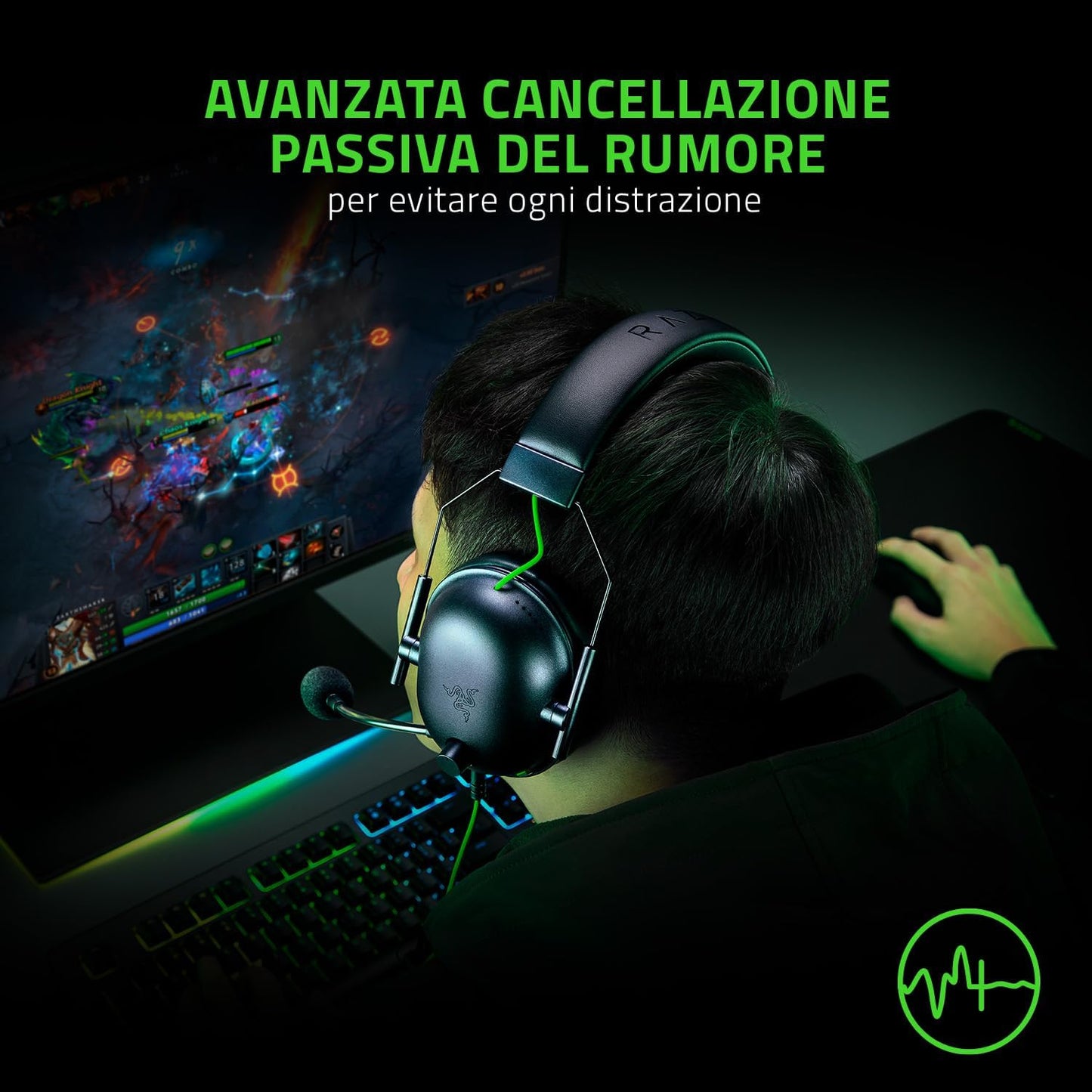Razer BlackShark V2 X - Cuffie da Gioco Esports Cablate Multipiattaforma