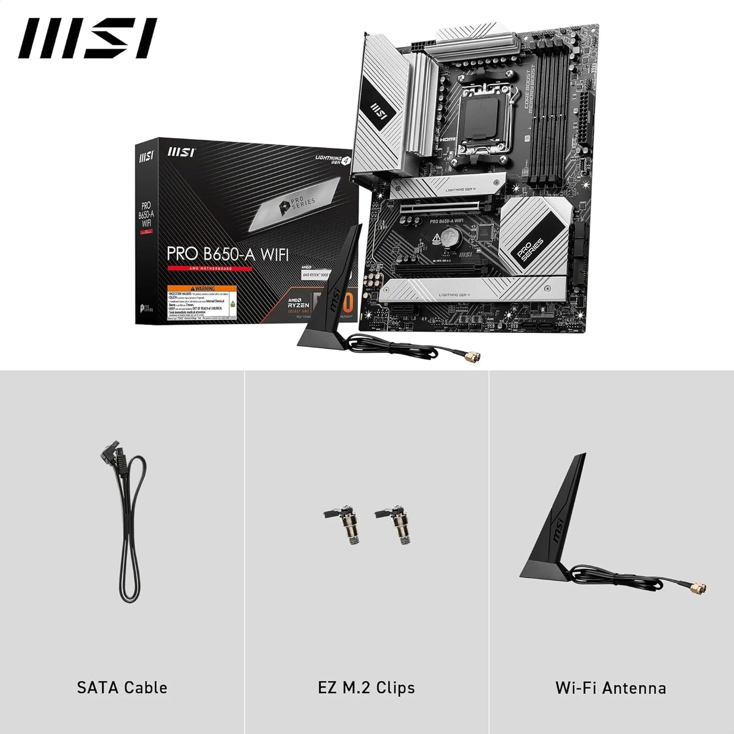 Scheda madre MSI PRO B650-A WIFI ATX AM5 - Memory Boost DDR5 7600+MHz