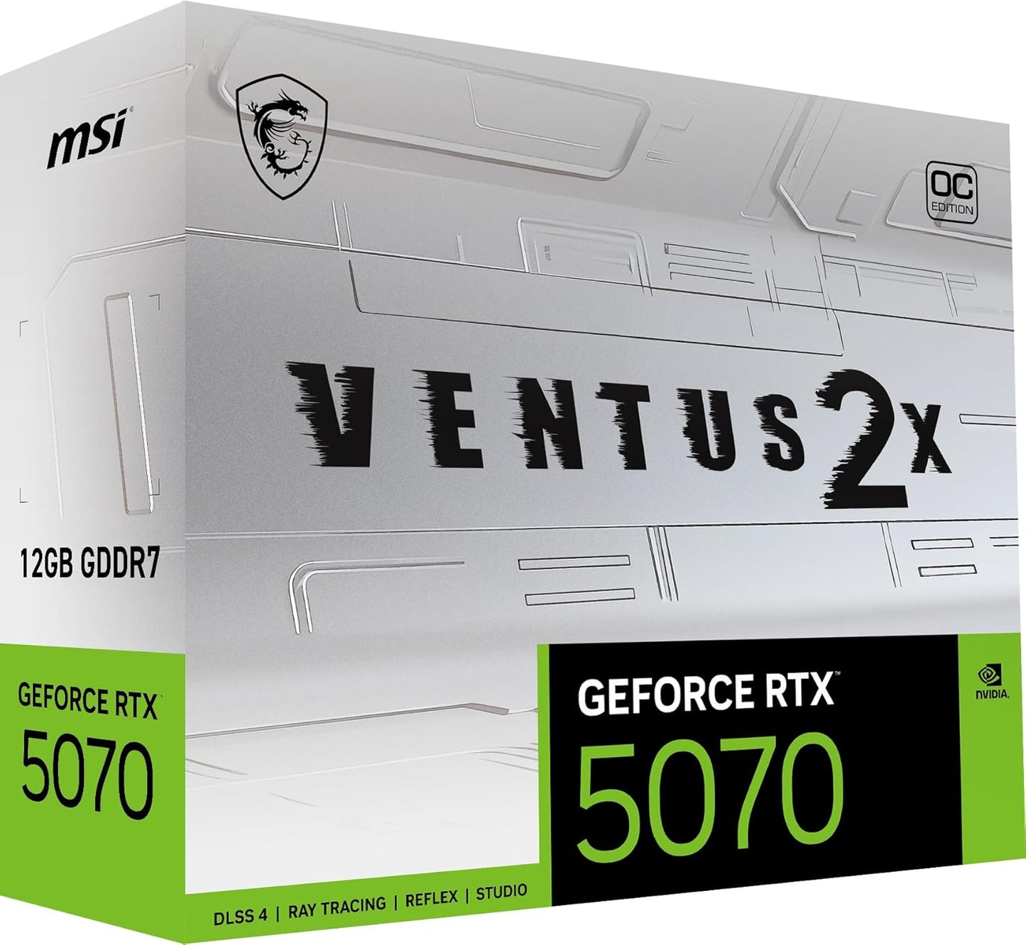 VGA MSI GEFORCE RTX 5070 12G VENTUS 2X OC WHITE