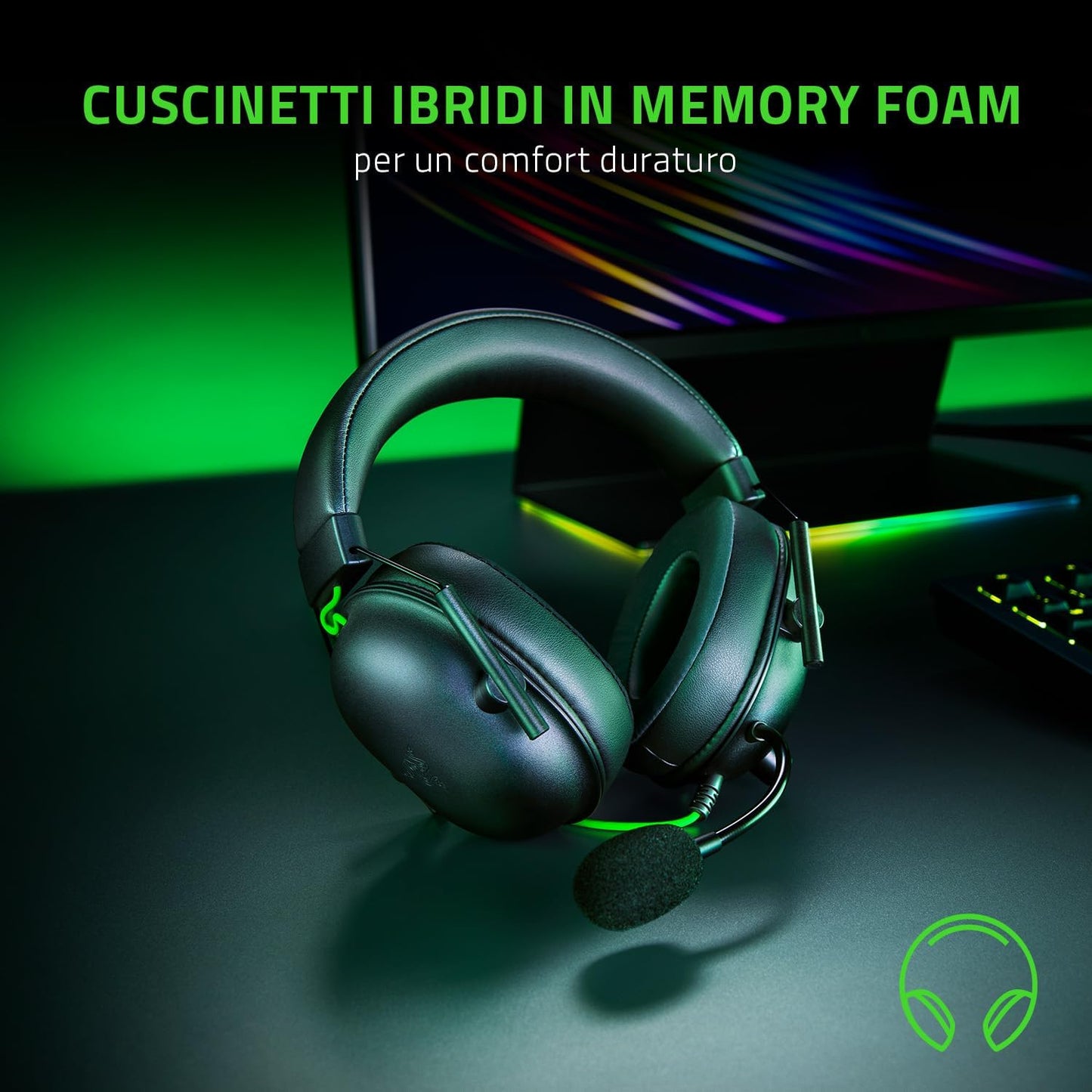Razer BlackShark V2 X - Cuffie da Gioco Esports Cablate Multipiattaforma