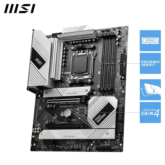 Scheda madre MSI PRO B650-A WIFI ATX AM5 - Memory Boost DDR5 7600+MHz