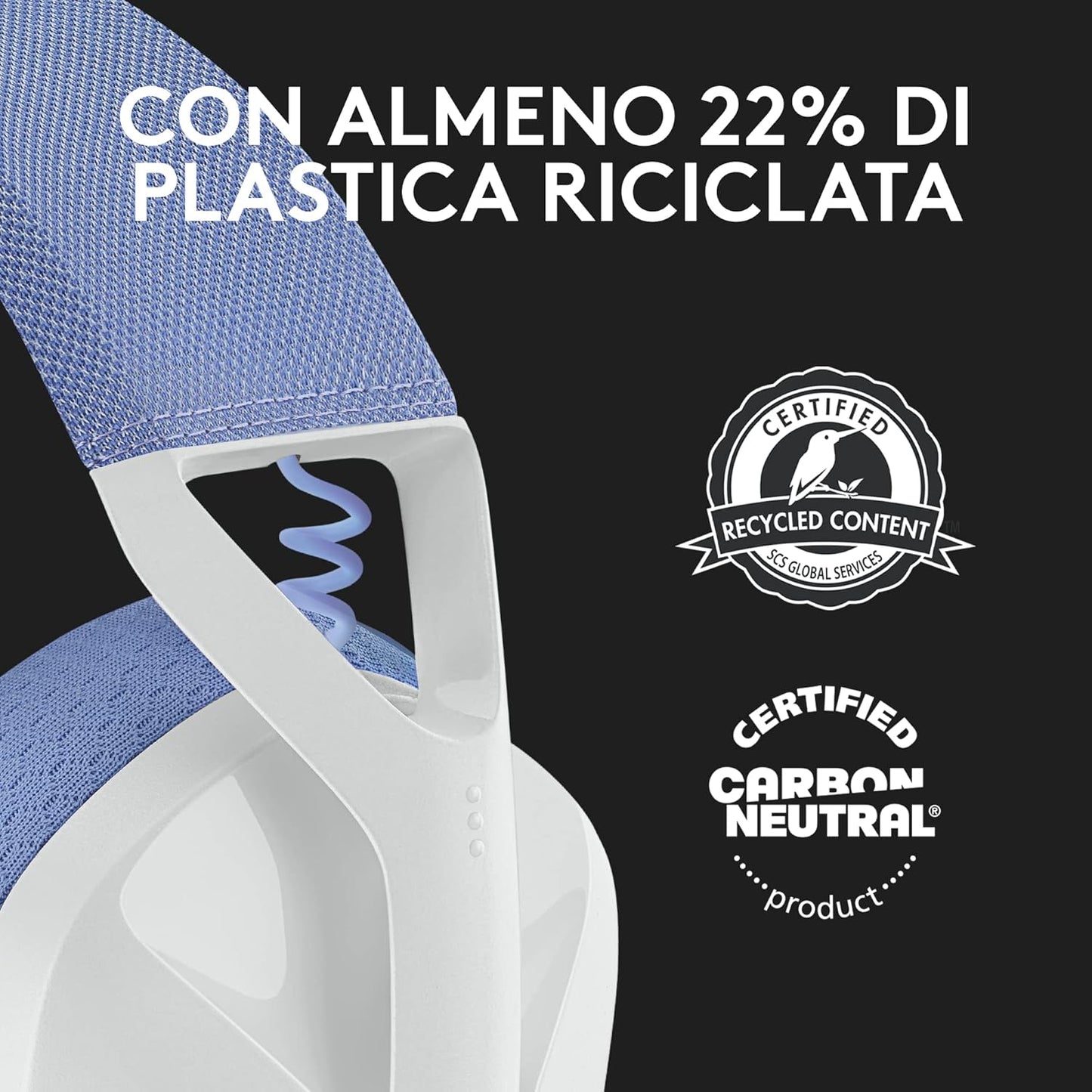 Logitech G G435 LIGHTSPEED Cuffie Gaming Wireless Bluetooth Bianco