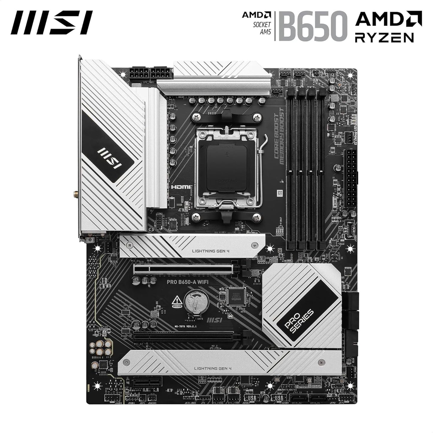Scheda madre MSI PRO B650-A WIFI ATX AM5 - Memory Boost DDR5 7600+MHz