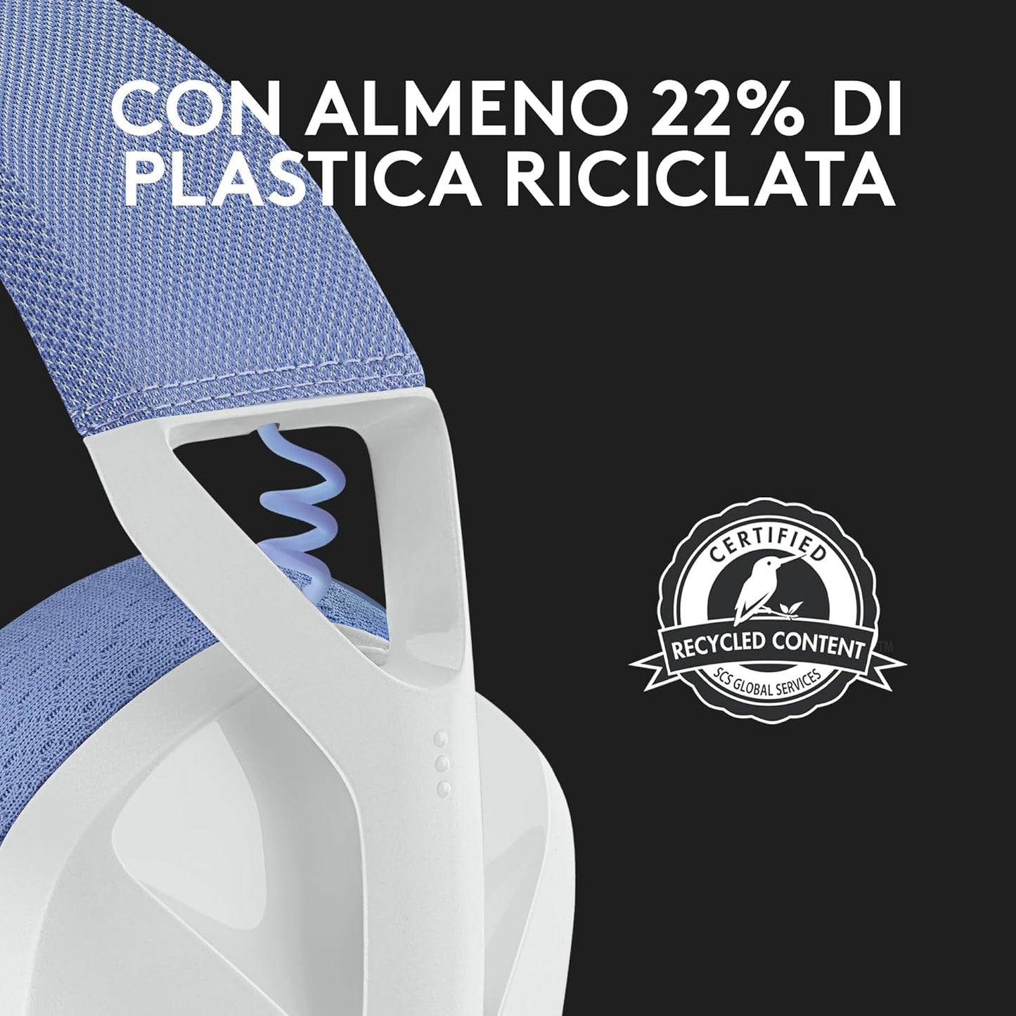 Logitech G G435 LIGHTSPEED Cuffie Gaming Wireless Bluetooth Bianco