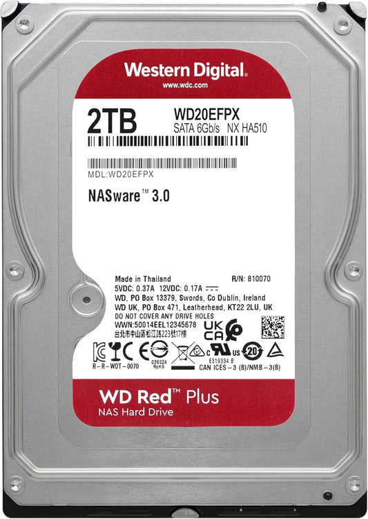 HD WD RED PLUS WD20EFPX 2TB SATA3 64MB per NAS EU