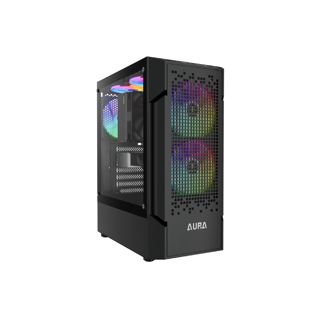 GAMDIAS CASE MID TOWER AURA GC7 ARGB TG 3x120mm FAN ARGB FILTRO MAGNETICO M