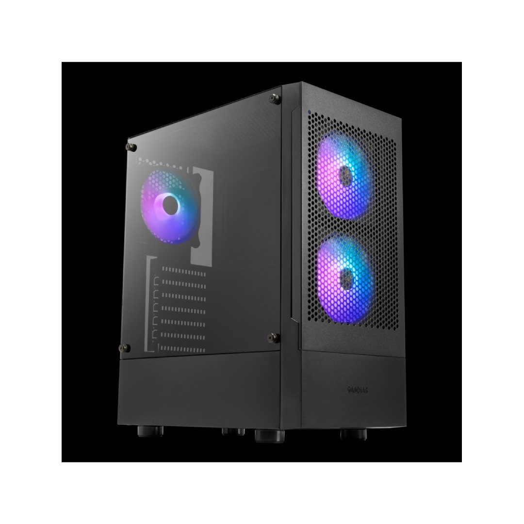 GAMDIAS CASE MID TOWER TALOS E3 3x120mm ARGB MESH