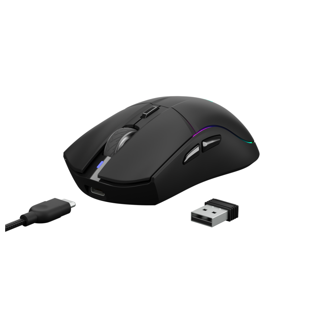 GAMDIAS MOUSE GAMING HADES M3 LUCI RGB WIRED+2.4G+BT 10,000 DPI