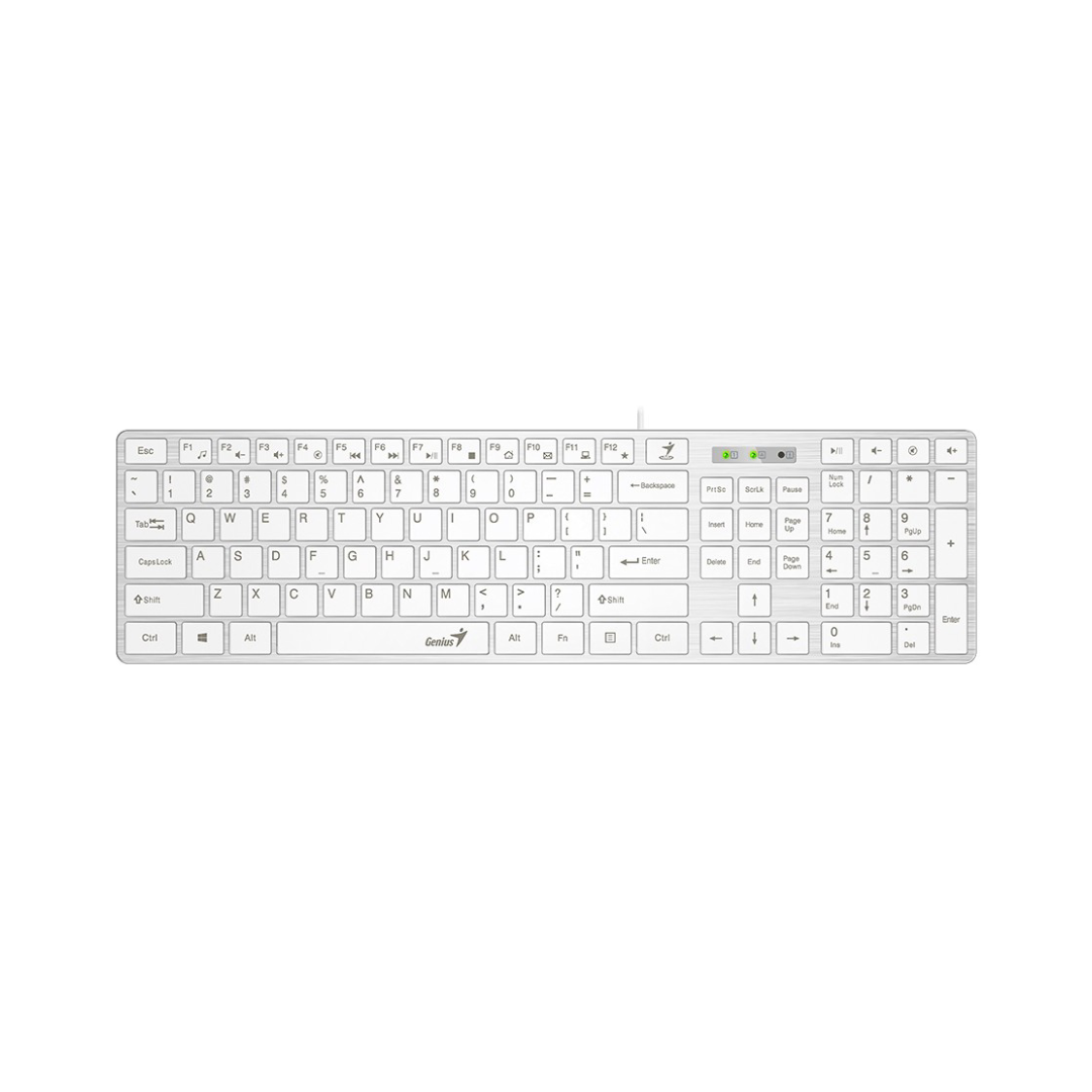 GENIUS TASTIERA MULTIMEDIALE SLIMSTAR 126 SLIM WHITE IT