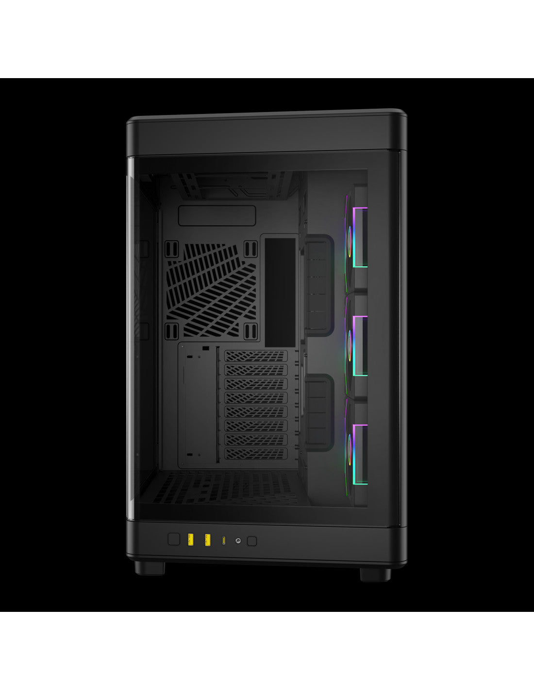 GAMDIAS CASE FULL TOWER NESO P1 PRO B 2*TG 3xAEOLUS P2 DISPLAY (ORIZ&VERT)