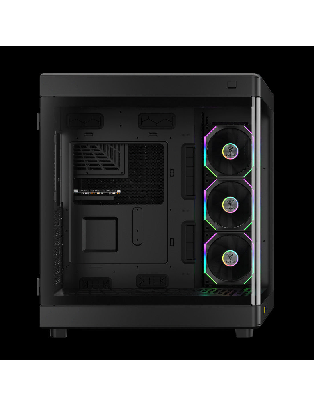 GAMDIAS CASE FULL TOWER NESO P1 PRO B 2*TG 3xAEOLUS P2 DISPLAY (ORIZ&VERT)