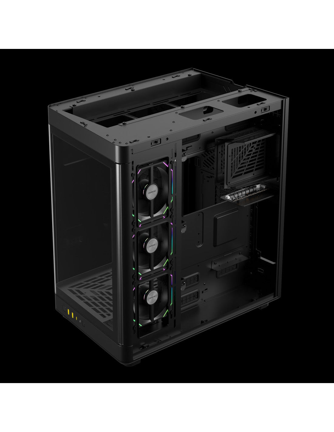 GAMDIAS CASE FULL TOWER NESO P1 PRO B 2*TG 3xAEOLUS P2 DISPLAY (ORIZ&VERT)