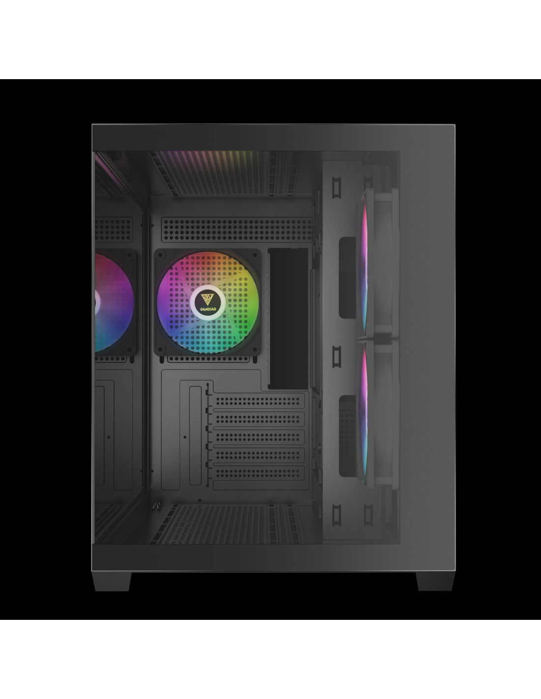 GAMDIAS CASE MICRO TOWER AURA GC10M ARGB 2*TG 3x120mm ARGB FILTRO MAGNETICO