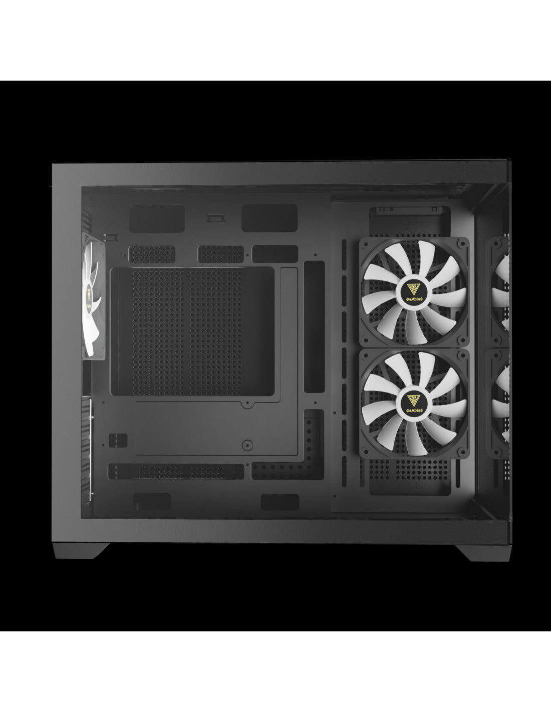 GAMDIAS CASE MICRO TOWER AURA GC10M ARGB 2*TG 3x120mm ARGB FILTRO MAGNETICO