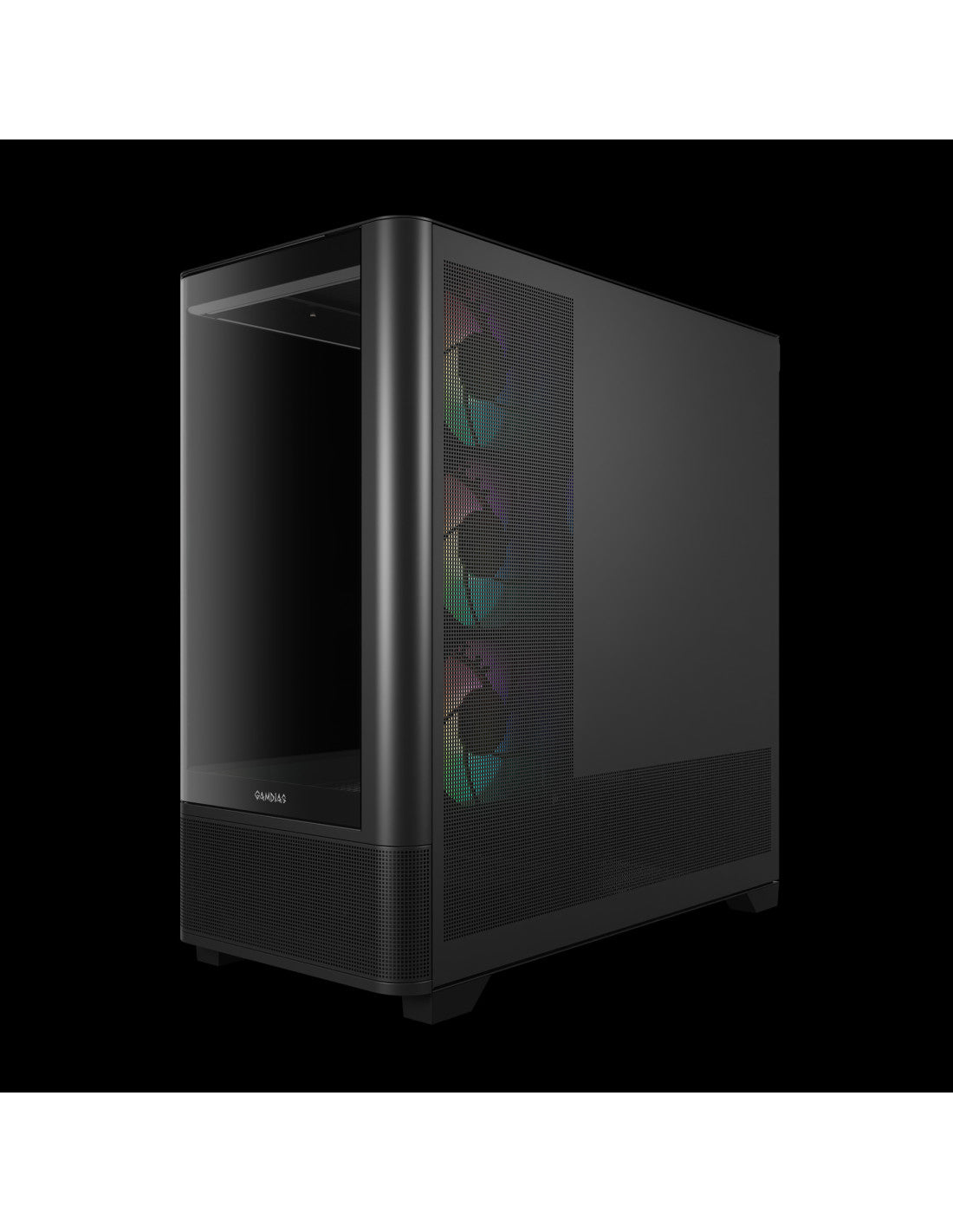 GAMDIAS CASE MID TOWER ATLAS P2 CG 2xTG 4x120mm ARGB+HUB DISPLAY