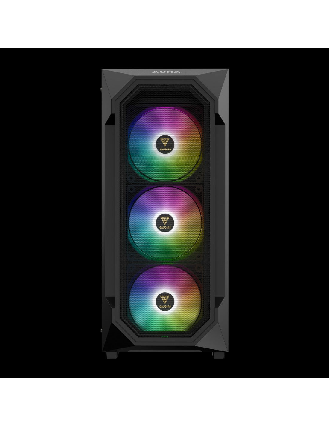 GAMDIAS CASE MID TOWER AURA GC1 ELITE NERO 4*120mm ARGB FAN TG MESH