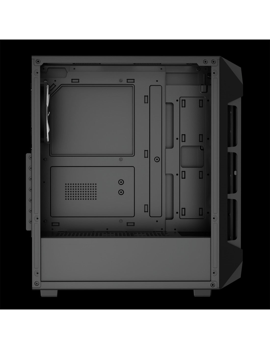 GAMDIAS CASE MID TOWER AURA GC1 ELITE NERO 4*120mm ARGB FAN TG MESH