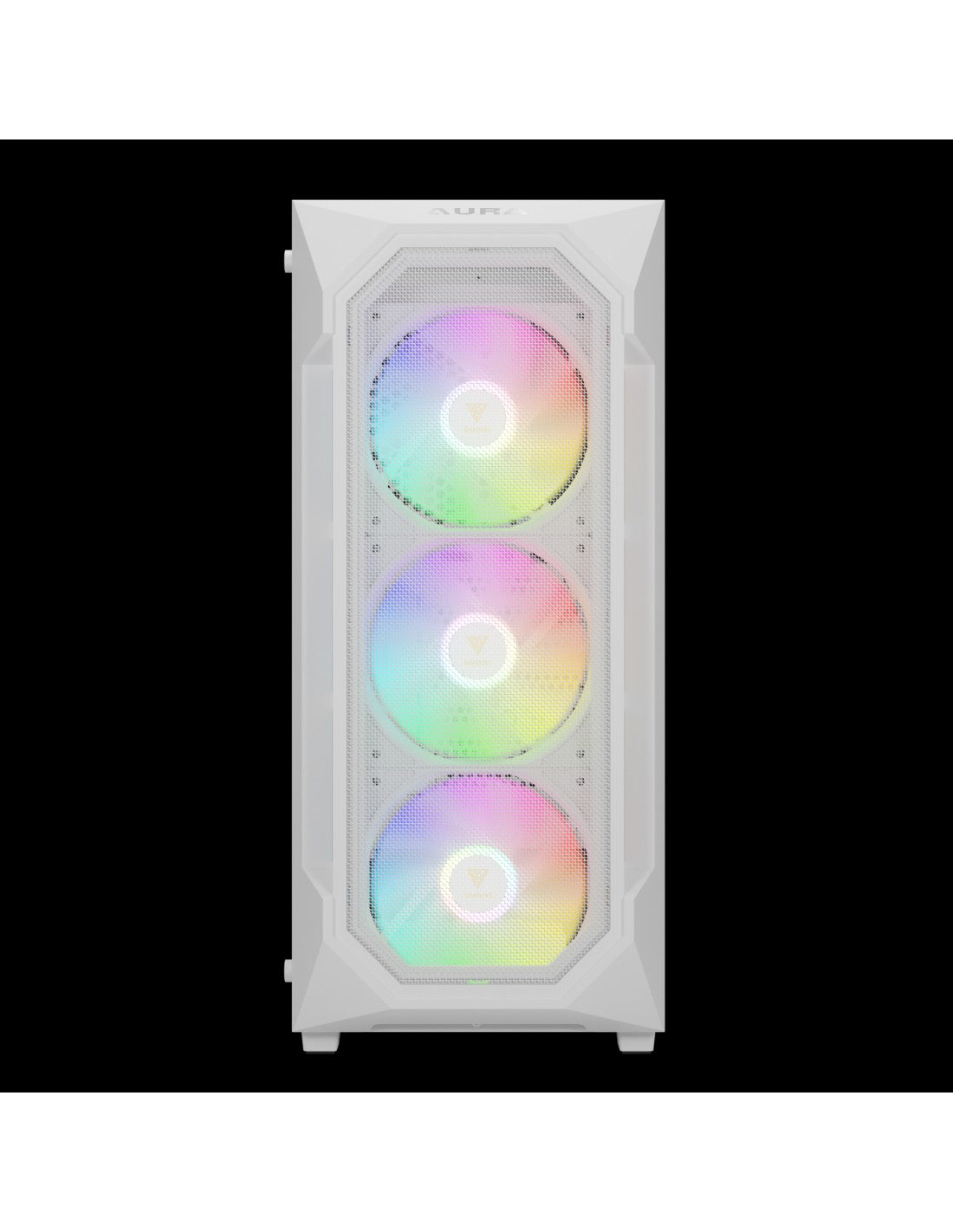 GAMDIAS CASE MID TOWER AURA GC1 ELITE WHITE 4*120mm ARGB FAN TG MESH