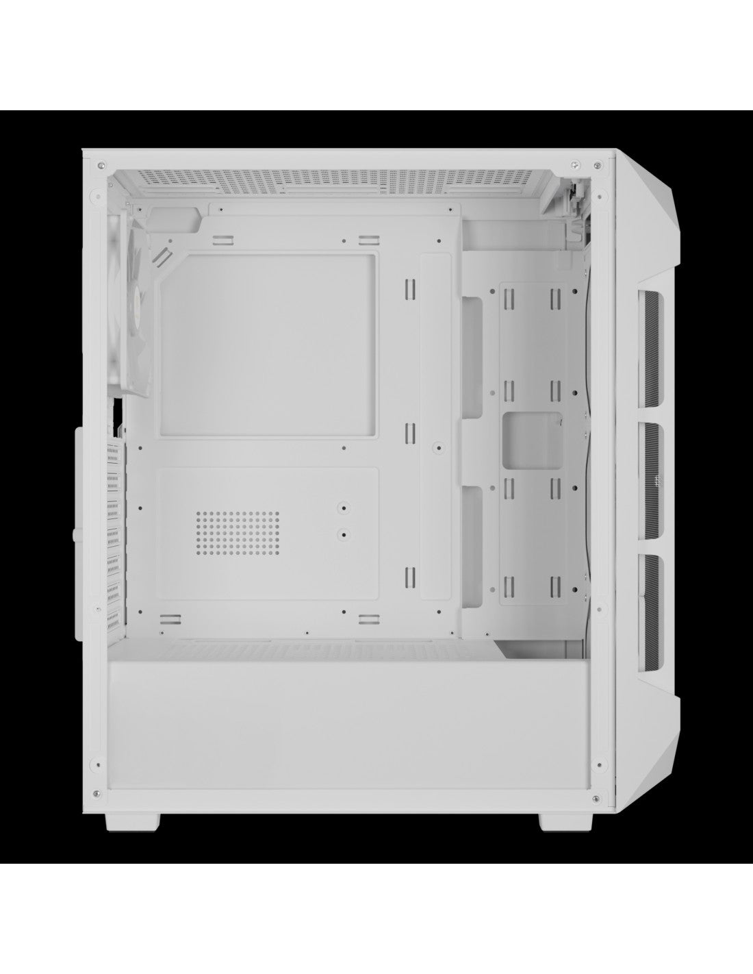 GAMDIAS CASE MID TOWER AURA GC1 ELITE WHITE 4*120mm ARGB FAN TG MESH