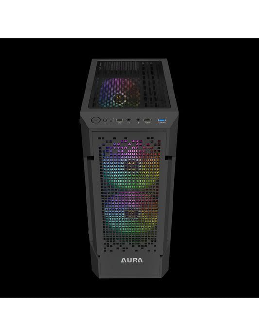 GAMDIAS CASE MID TOWER AURA GC7 ARGB TG 3x120mm FAN ARGB FILTRO MAGNETICO M