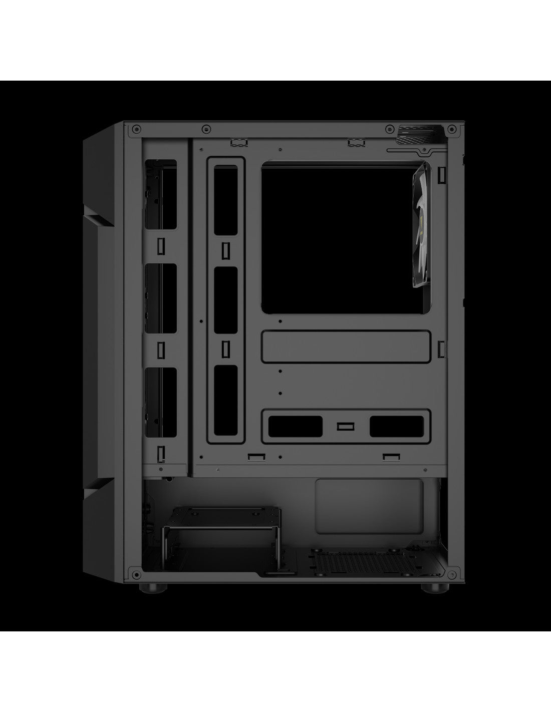 GAMDIAS CASE MID TOWER AURA GC7 ARGB TG 3x120mm FAN ARGB FILTRO MAGNETICO M
