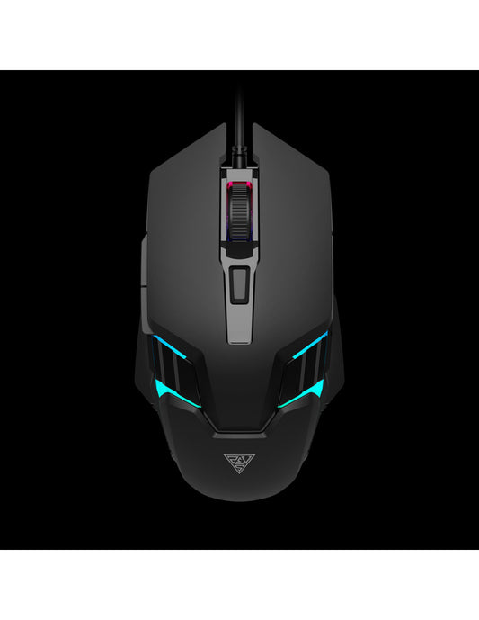GAMDIAS MOUSE GAMING AURA GS4 LUCI MULTIC 6*KEYS 3600DPI ERGONOMIC