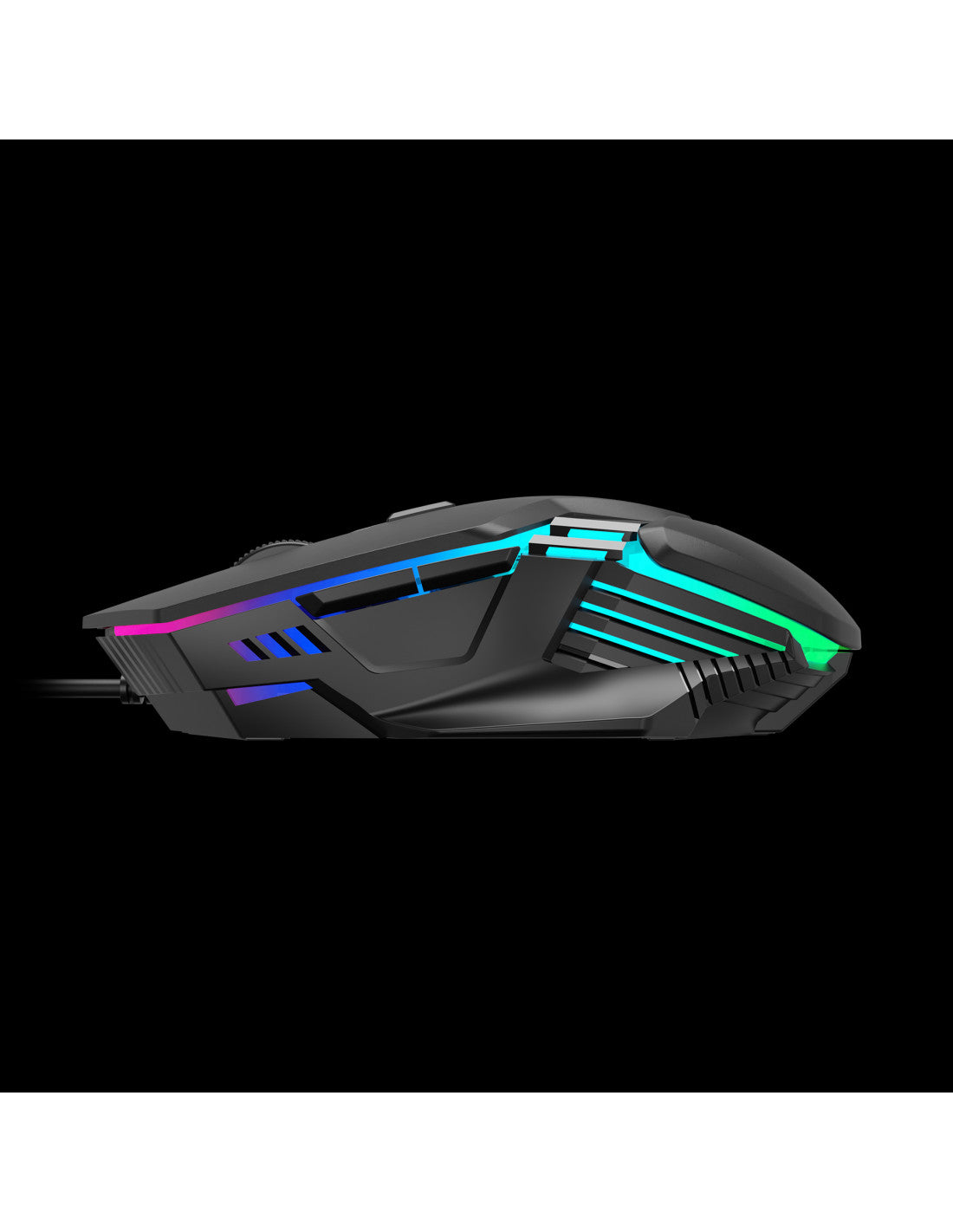 GAMDIAS MOUSE GAMING AURA GS4 LUCI MULTIC 6*KEYS 3600DPI ERGONOMIC