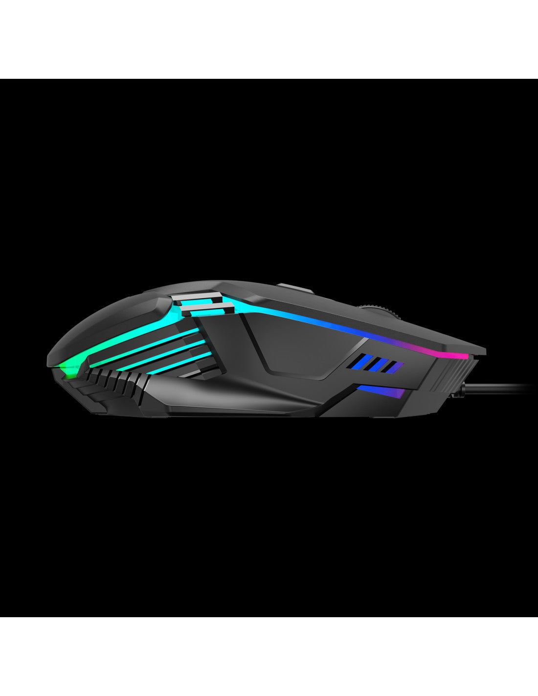 GAMDIAS MOUSE GAMING AURA GS4 LUCI MULTIC 6*KEYS 3600DPI ERGONOMIC