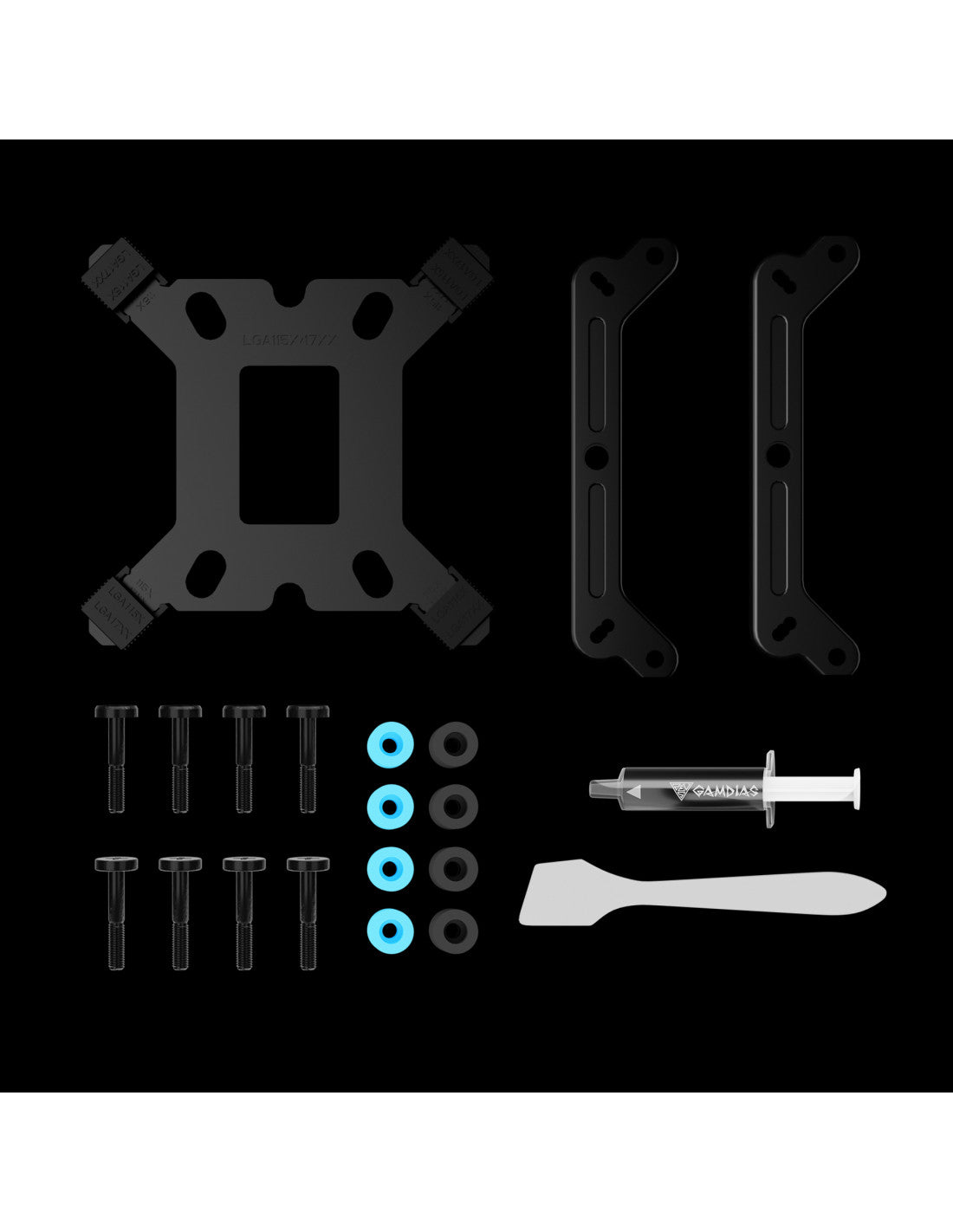 GAMDIAS VENTOLA CPU BOREAS M2-510 PWM HYDRAULIC FAN UNIVERSAL MOUNTING KITS