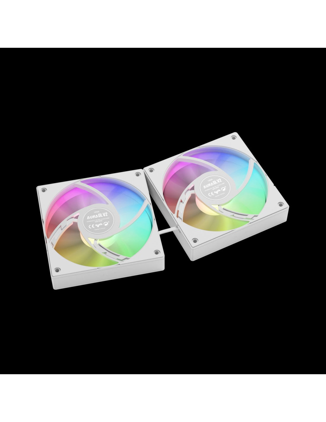 GAMDIAS RAFF.LIQUIDO AURA GL240 V2 WHITE 2xFAN ARGB
