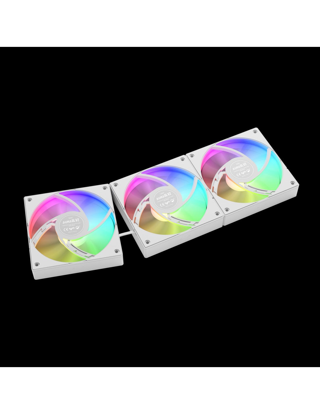 GAMDIAS RAFF.LIQUIDO AURA GL360 V2 WHITE 3xFAN ARGB