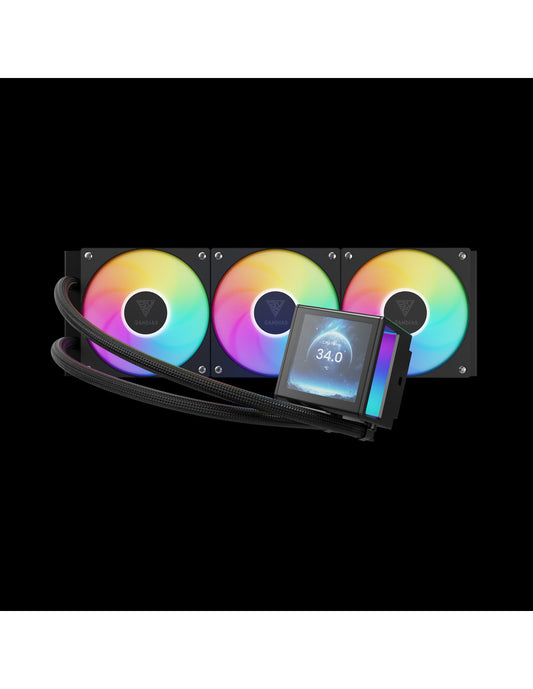 GAMDIAS RAFF.LIQUIDO CHIONE P5-360 3xFAN ARGB 3.4'' LCD 480*480 DISPLAY