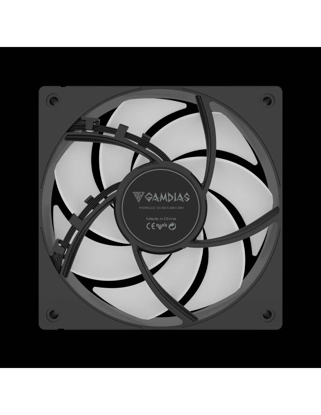 GAMDIAS RAFF.LIQUIDO CHIONE P5-360 3xFAN ARGB 3.4'' LCD 480*480 DISPLAY