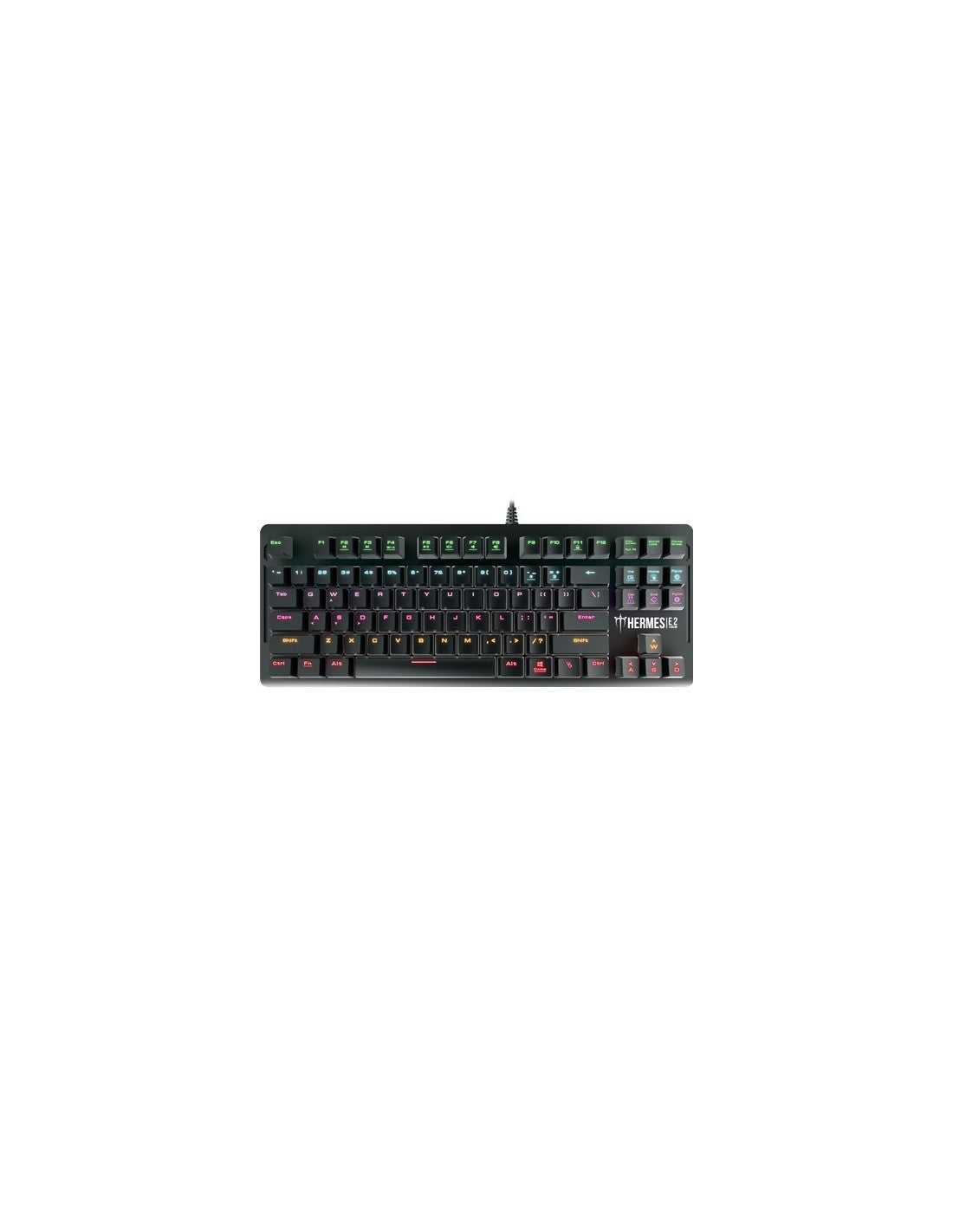 GAMDIAS TASTIERA HERMES E2 US MECCANICA RETROILL. 7 COLORI - PS4