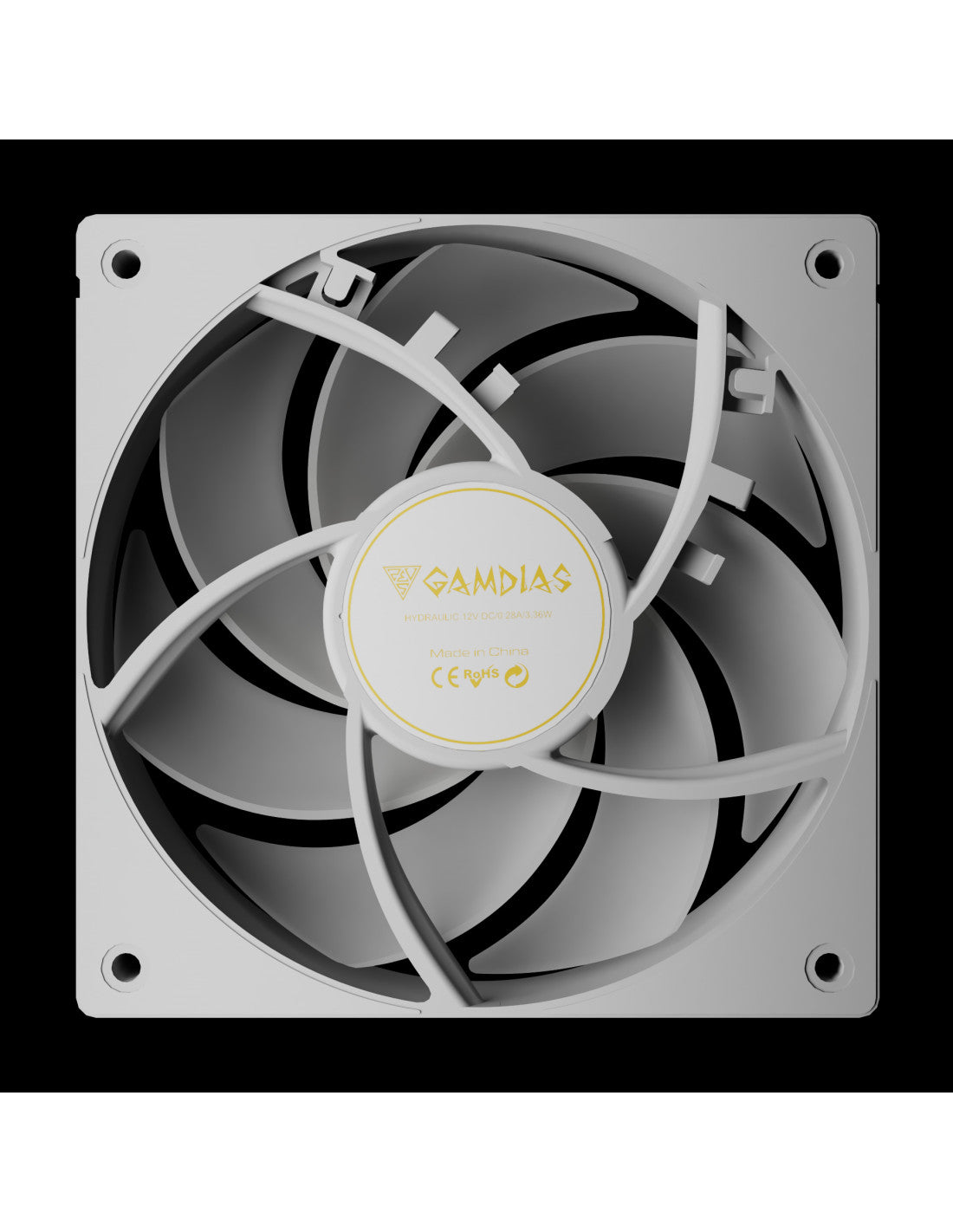 GAMDIAS VEN CASE NOTUS M1-1201 WH ARGB PALE INTERCAMBIABILI (INVERTITE INCL