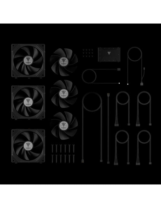 GAMDIAS VENTOLA CASE KIT AEOLUS P2-1203U 3x120 REVERS ARGB FAN + CTRL AEOLU