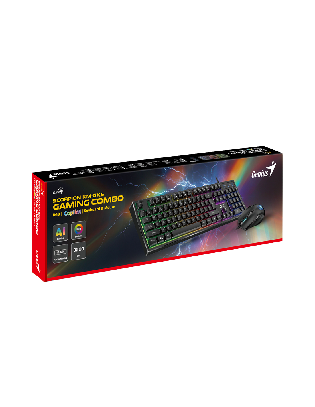 GENIUS GAMING COMBO TASTIERA + MOUSE SCORPION KM-GX6 IT