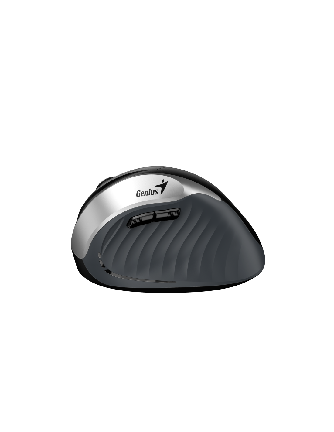 GENIUS MOUSE ERGONOMIC WIR. ERGO 8250S VERTICALE + POGGIAPOLSO SILVER GRAY/