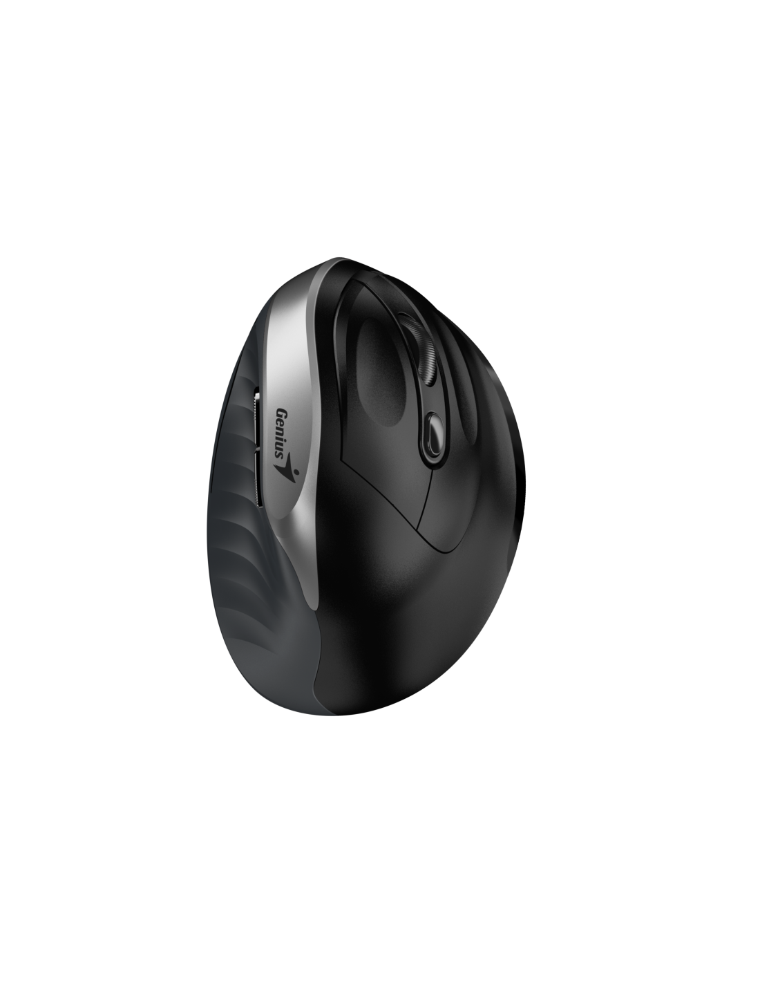 GENIUS MOUSE ERGONOMIC WIR. ERGO 8250S VERTICALE + POGGIAPOLSO SILVER GRAY/