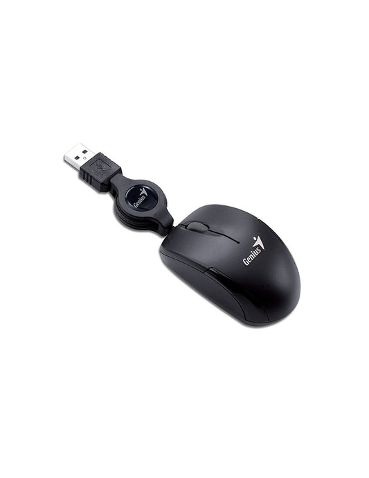 GENIUS MOUSE USB MICRO TRAVELER V2 FILO RETRATTILE BLACK