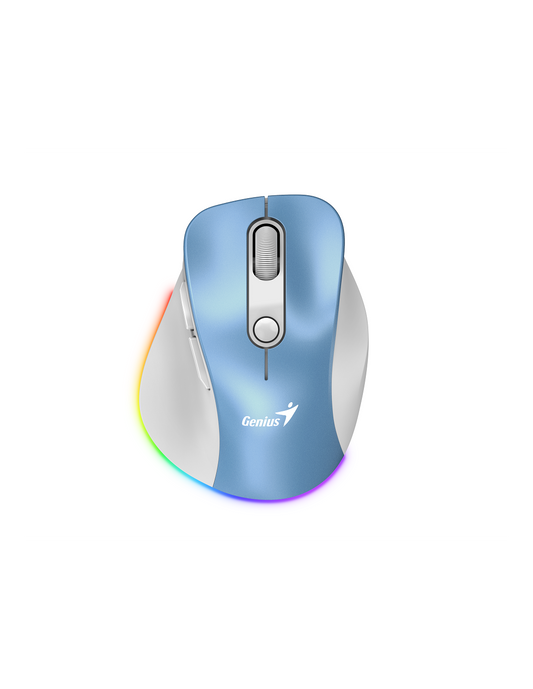 GENIUS MOUSE WIR. ERGO 9000S PRO MINI RGB BT DUO WIRELESS (BT +2.4Ghz) LIGH