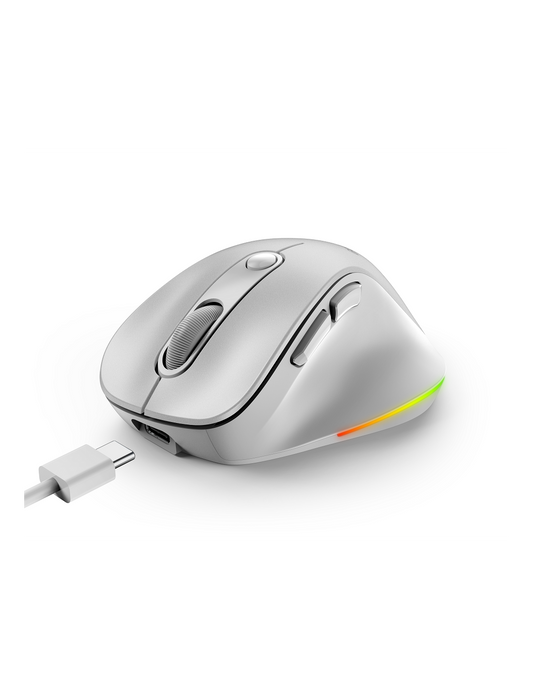 GENIUS MOUSE WIR. ERGO 9000S PRO MINI RGB BT DUO WIRELESS (BT +2.4Ghz) PEAR