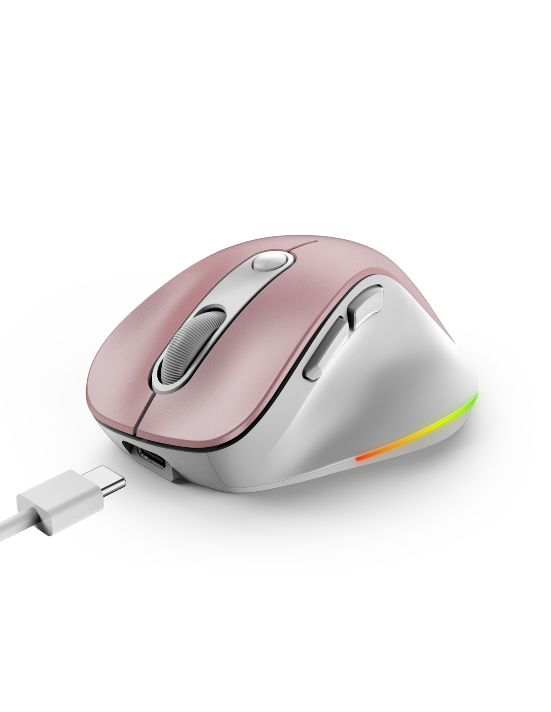 GENIUS MOUSE WIR. ERGO 9000S PRO MINI RGB BT DUO WIRELESS (BT +2.4Ghz) PINK