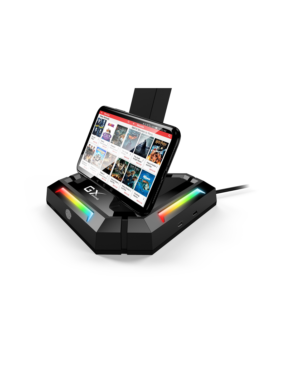 GENIUS PORTA CUFFIA GX-UH100 LED + HUB USB