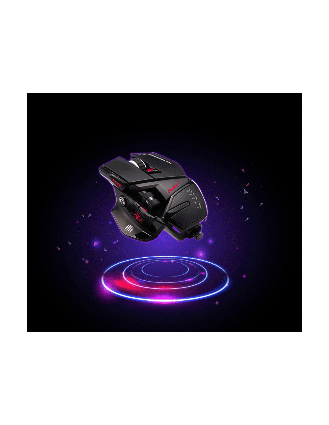 MAD CATZ GAMING MOUSE R.A.T. 6+ BLACK 11 PULSANTI 12000DPI ALLUMINIO