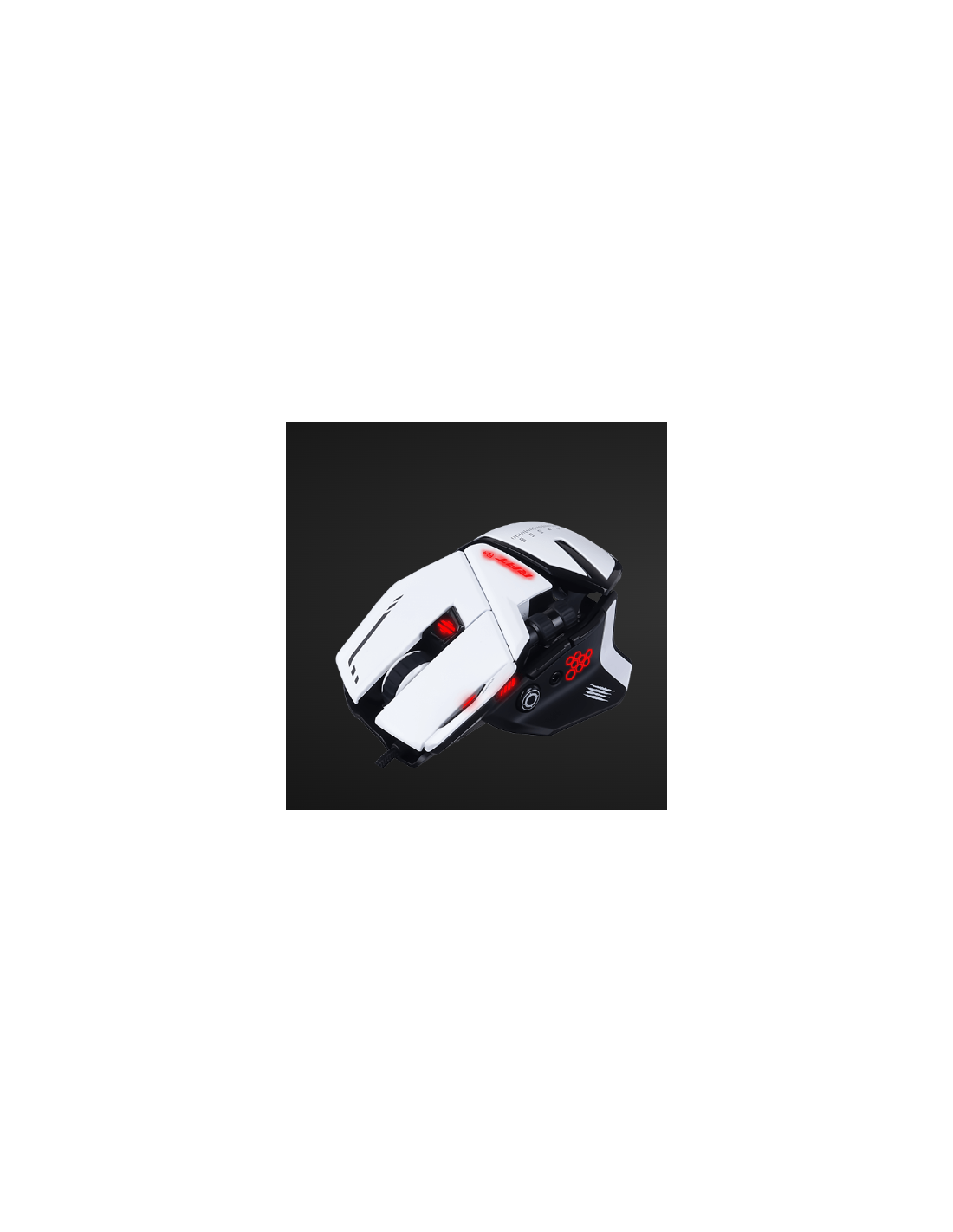 MAD CATZ GAMING MOUSE R.A.T. 6+ WHITE OTTICO ALLUMINIO 12K DPI 11xPULSANTI