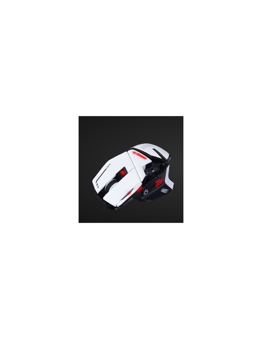 MAD CATZ GAMING MOUSE R.A.T. 6+ WHITE OTTICO ALLUMINIO 12K DPI 11xPULSANTI